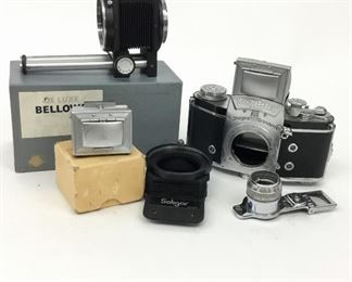 Exakta Camera Viewfinder Bellows Lens