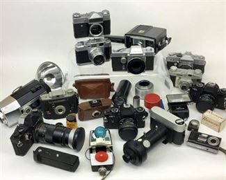 Vintage 35mm Camera and Equipment