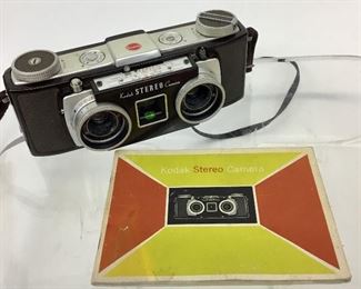 Kodak Stereo Camera with Case and Manual