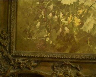Framed Floral signed by Vernon Ward