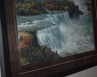 Beautiful "Water of Life" framed Inspirational Waterfall Scene