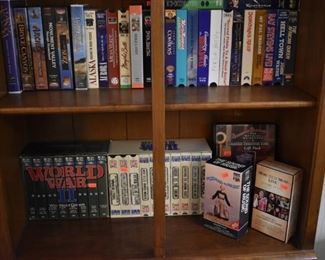 Loads of Collectible VHS and Books