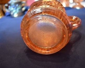 Vintage Imperial Glass Lustre Rose Carnival Glass Creamer Pitcher Marigold