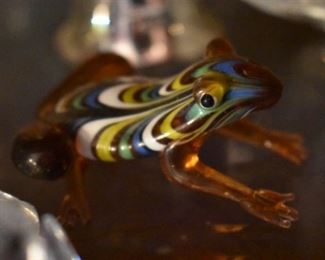 Vintage Art Glass Frog