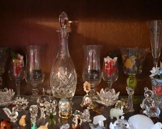 Crystal Decanter and Stemware