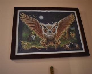 Framed print of Owl 