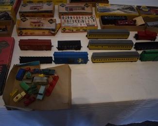 Vintage HO Train Sets with Cars, People, Engines, Buildings and More! In Beautiful Condition!