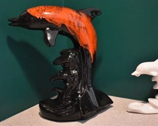 Beautiful  Art Pottery and Porcelain Dolphins