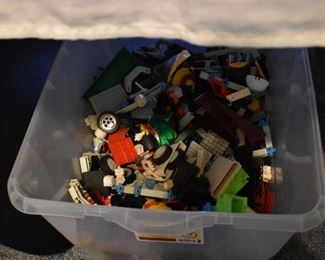 Tub full of Lego Parts