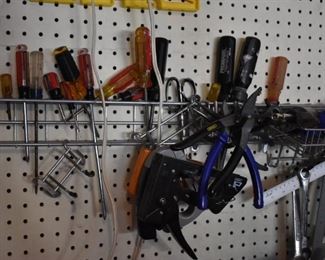 Lots of Screwdrivers Staple Guns and Hand Tools