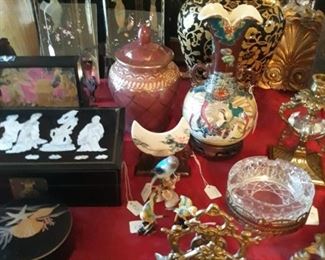 Vintage oriental decor and some Hollywood Regency items