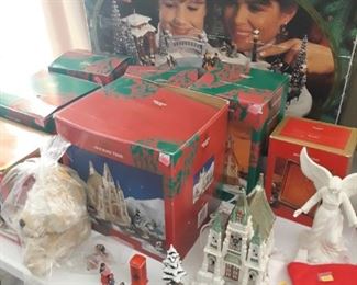 Nice Holiday Skaters set and other Christmas decor