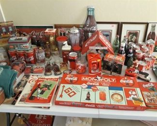 More Coca Cola collection items.