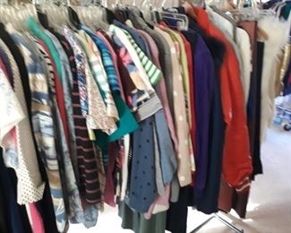 Casual shirts for ladies, coats, sweaters, draperies, rugs, and more.