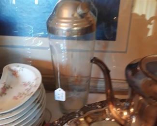 Vintage cocktail shaker.