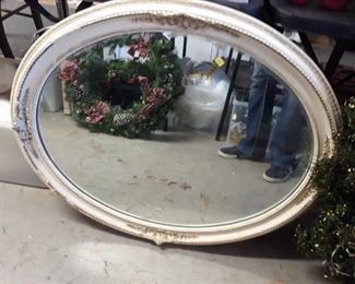 Oval mirror that needs some TLC