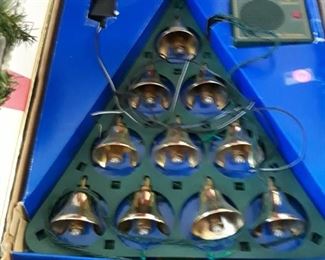 One of two Mr. Christmas musical bells