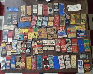 old advertising matchbooks