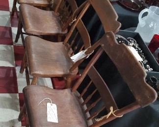 1840s plank bottom chairs