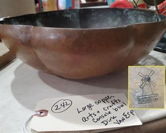 Dirk Van Erp lobed copper bowl, look this one up!!! Wow