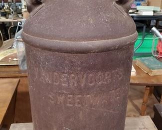 Vandervoorts Sweetwater Texas milk can