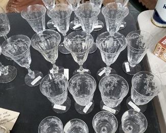elegant glassware