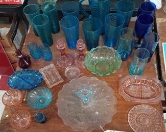 Depression and blown glass