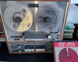 Teac, tape player, teac a-4000s series, blank tapes, unopened