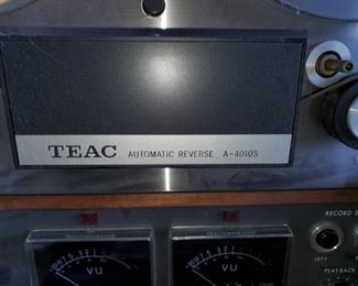 Teac, tape player, teac a-4000s series, blank tapes, unopened