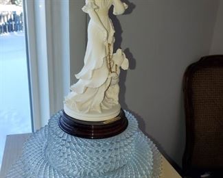 Giuseppe Armani Sculpture, Lady with poodle 