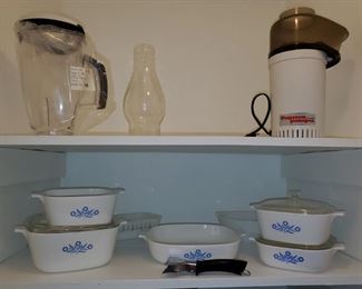 Corning ware, Cornflower blue , popcorn maker, 