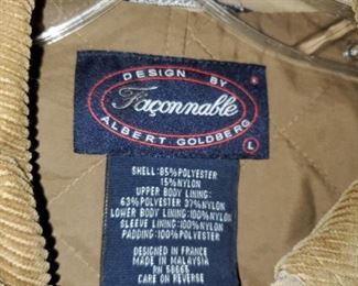 Faconnable, Mens jacket, size L 