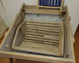 Antique Wash Basin,Wood