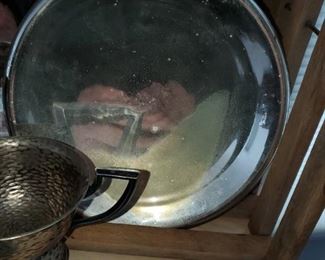 Mercury Glass, Reflectors, Oil Lamps, 3 in great condition