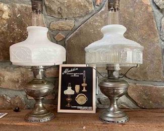 Aladdin Lamps - one on right is sold.