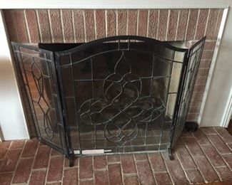Fireplace grate.