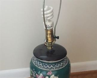Painted lamp.