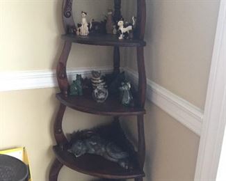 Display shelf with cats!