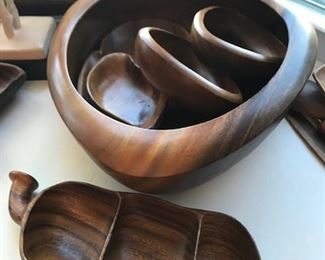Wooden bowls.