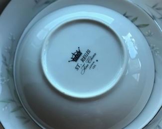 Set of St. Regis Fine China from Japan.