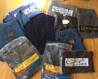 Haband Pants and Shirts--many new!  Size XXL and 46-48