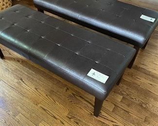 Pair of Kasala benches 16"h x 48"l x 18"d $120 each