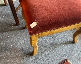 Mohair footstool - Guy Chaddock $196