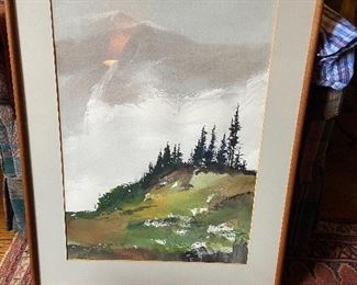 Watercolor, signed by artist - name is Charles $140