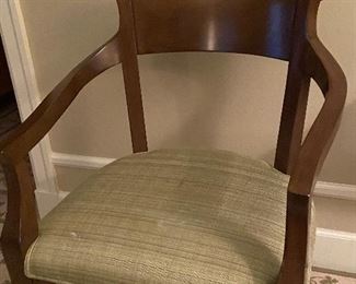 wood and upholstery armchair as found upholstery $60