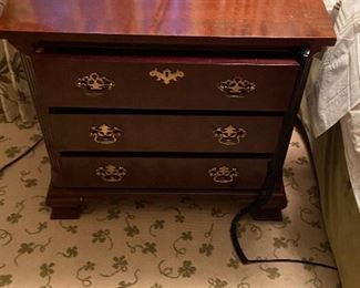 Pair of Baker three drawer nightstands $180 18"d x 26"w x 25'h