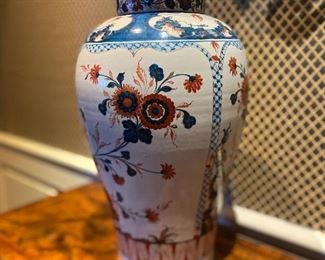 Pair of Hand Painted Asian Japanese covered Imari Jars 2007 appraisal $12,000. 18" h x 9" diameter.  $3800 for the pair