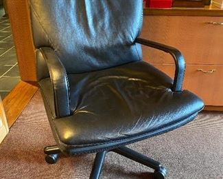 leather desk chair $60