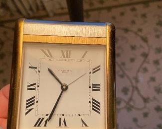 Cartier travel alarm clock $300