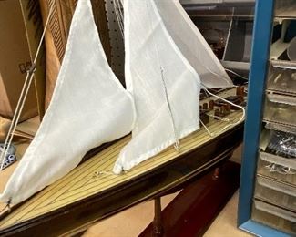 Vintage sailboat as found $100